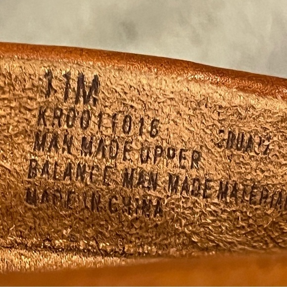 Korks Faithe Slide Platform Wedge Sandals Faux Leather Open Toe Tan slipon SZ 11 - Picture 6 of 12